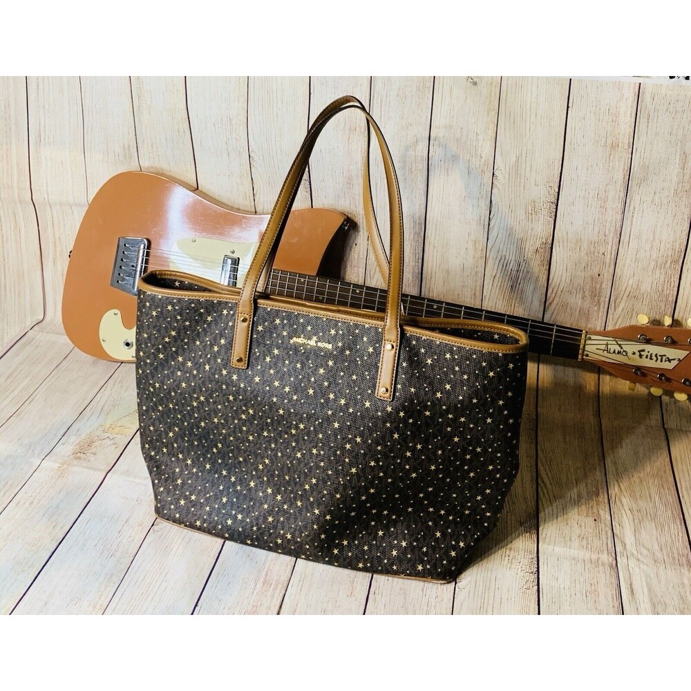 Michael Kors Jet Set Stars Gold Tote Handbag Purse